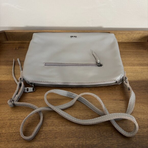 The Sak Briar Light Gray Leather Crossbody - Picture 5 of 10